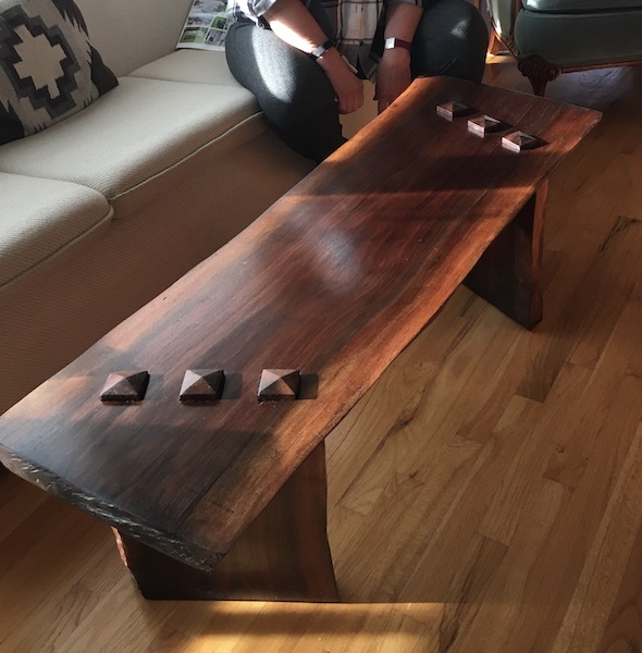 Walnut bench