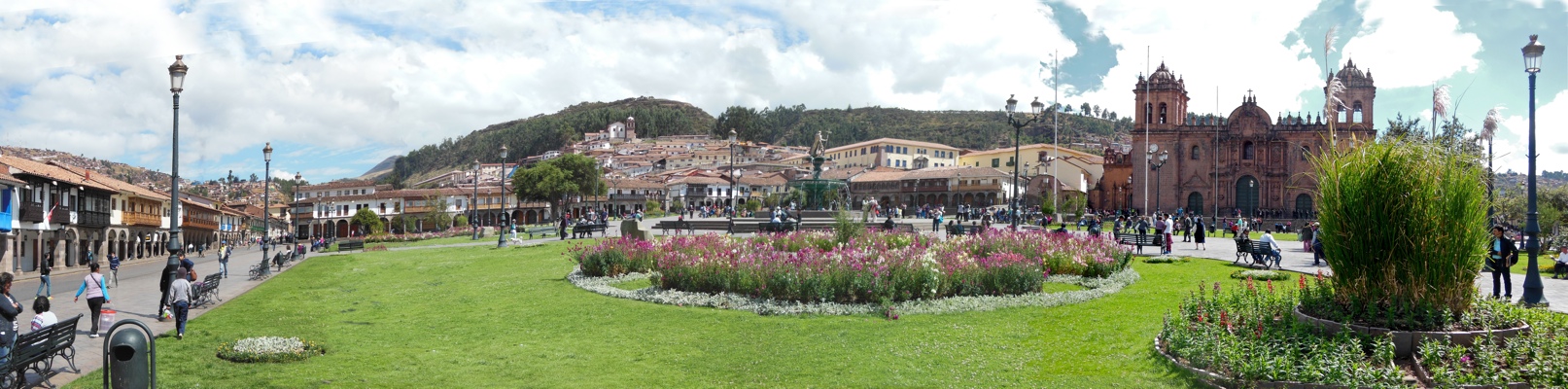 Cusco square panorama, 2015