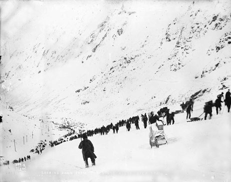 Chilkoot
                  pass in the Gold Rush