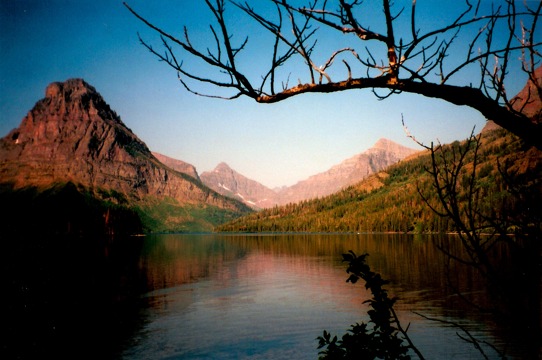 Two Medicine Lake at sunrise